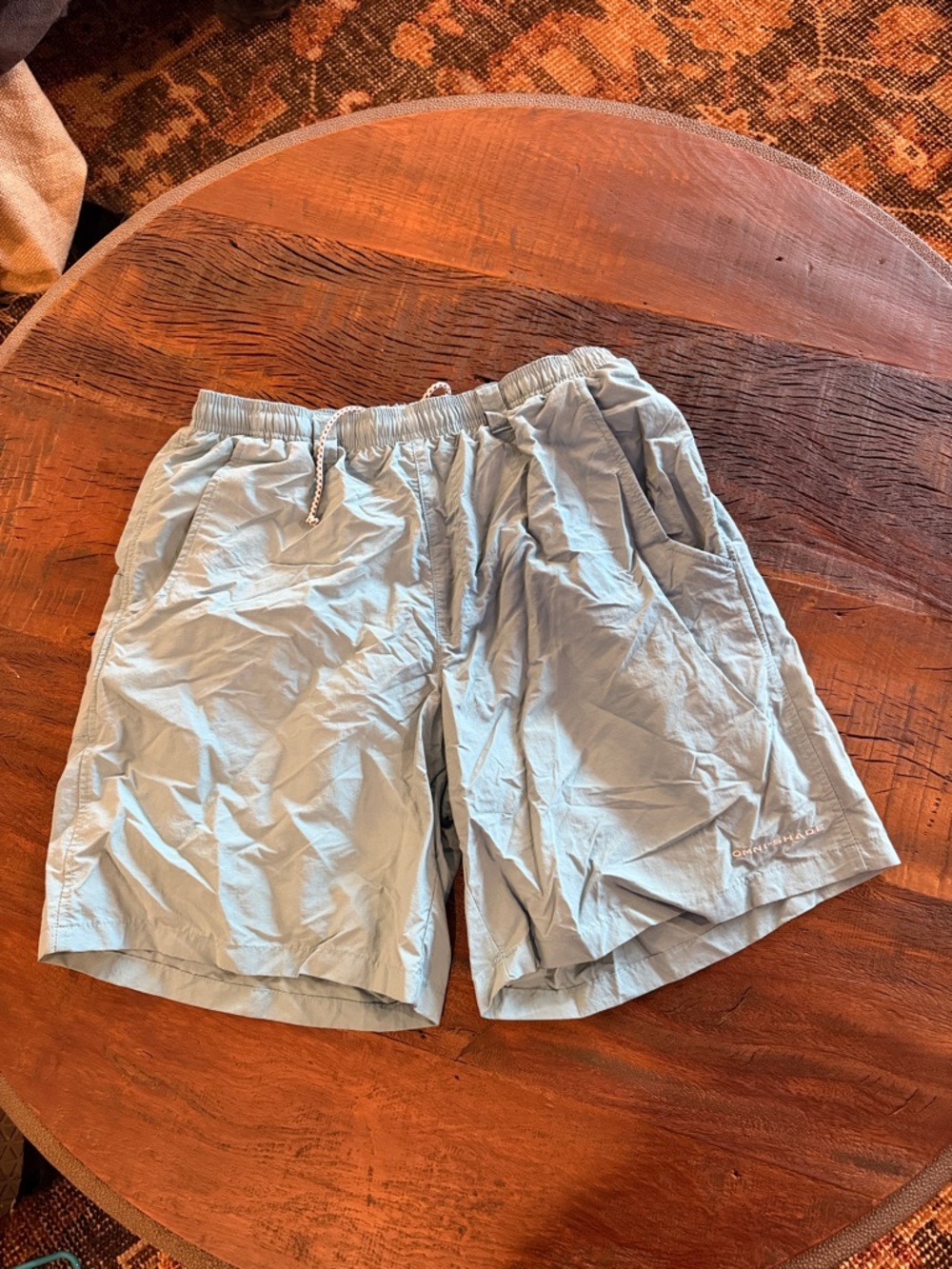 Columbia PFG Omni-Shade men’s shorts swim trunks mesh brief lined small EUC